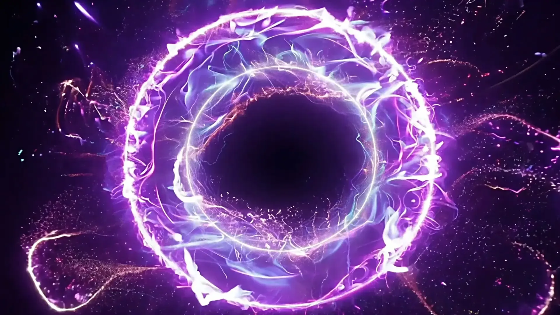 Cosmic Purple Vortex Overlay for Futuristic Logo Animation